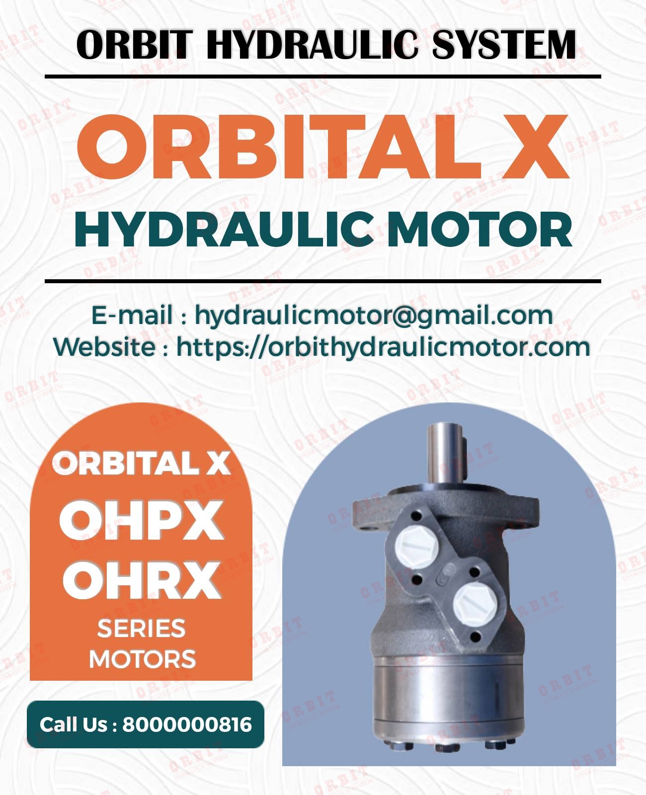 Danfoss OMM OMP OMR OMS Hydraulic Motor OMP - 125 White Hydraulic Motor