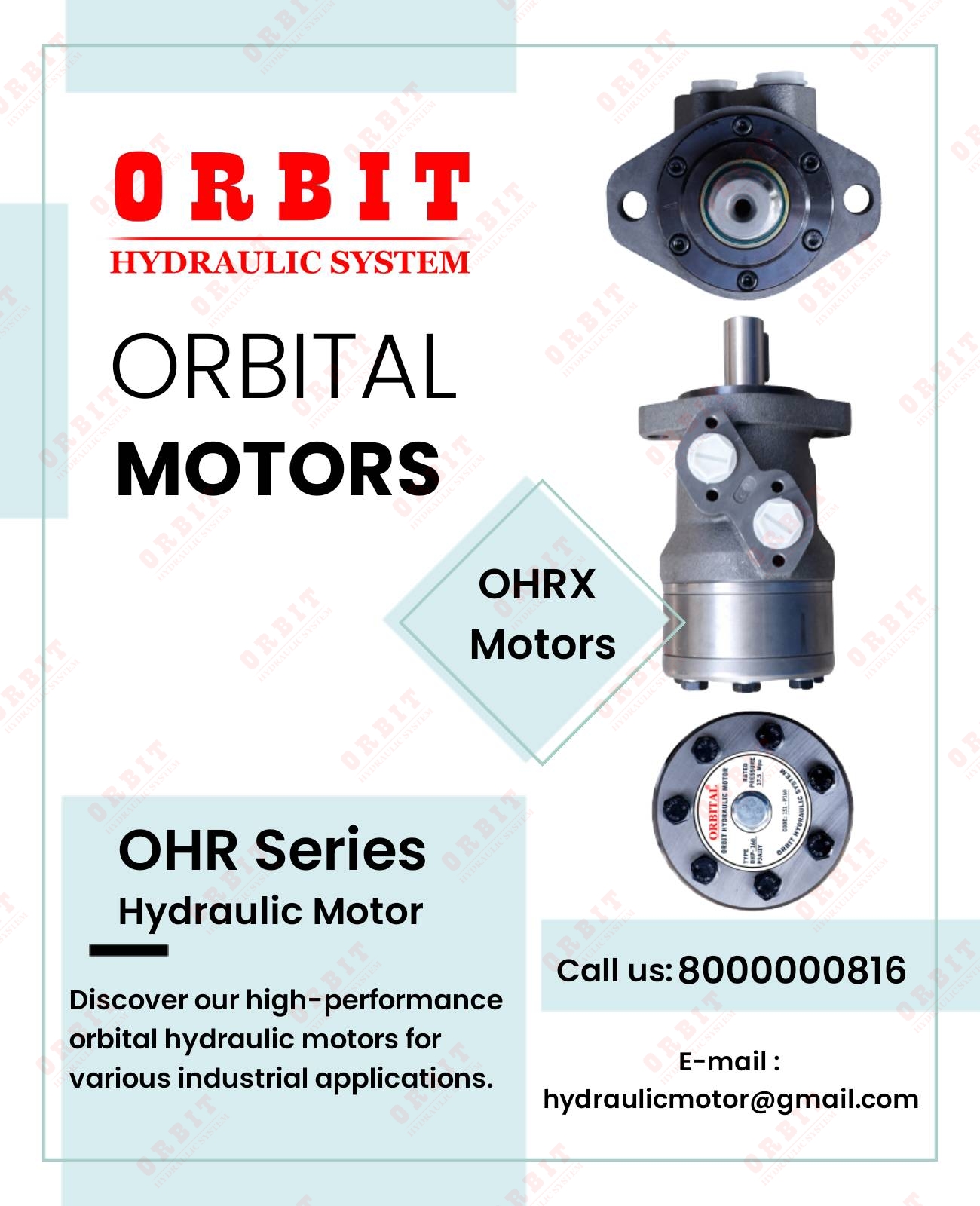 Danfoss OMM OMP OMR OMS Hydraulic Motor OMP - 200 151-7026 White Hydraulic Motor